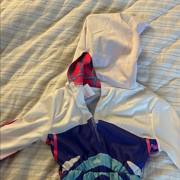 Marvel Ghost Spider Kids Costume - Purple/Pink/Blue Sz 3-4 - Picture 6 of 8